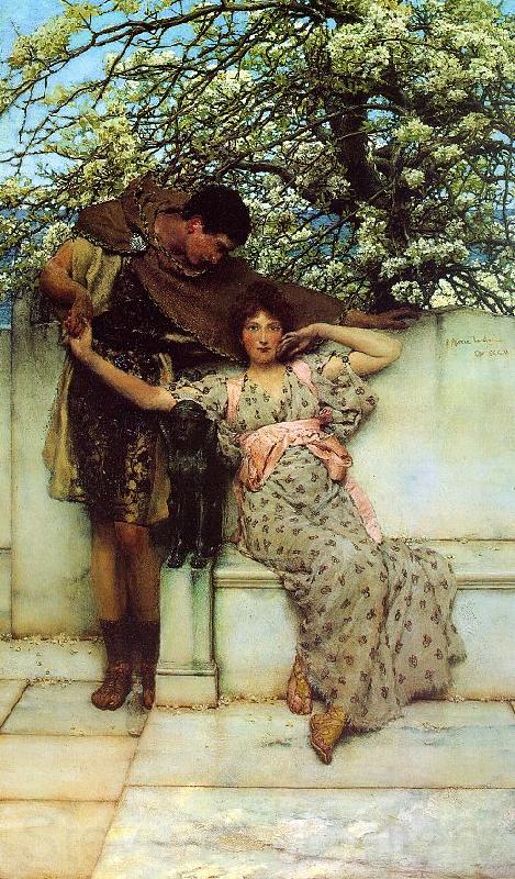 Alma Tadema Promise of Spring Germany oil painting art